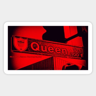 Queen Street, Inglewood, CA RED SPECIAL3 by Mistah Wilson Sticker